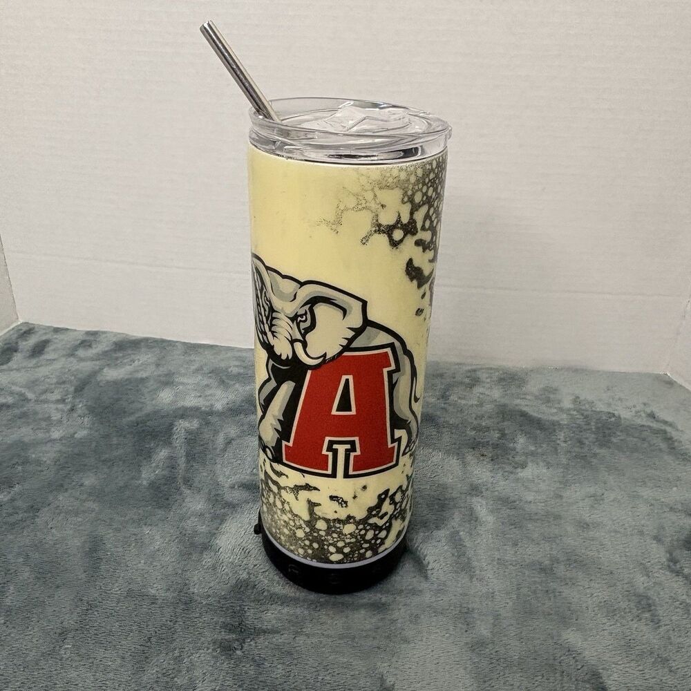 HOGG Bluetooth Speaker 17oz Tumbler University Of Alabama USB Rechargeable